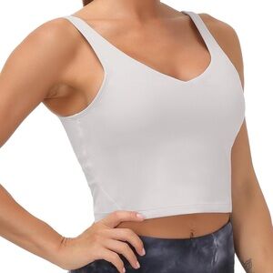 Women's light grey size medium Sports Bra